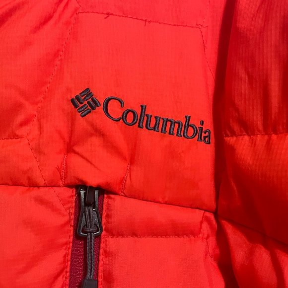 Columbia Hooded Red 700 Down Fill Jacket - Large - Picture 8 of 16